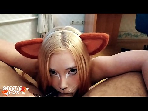 ❤️ Kitsune هن جي وات ۾ ڊڪ ۽ ڪم نگل ❤️  ❤